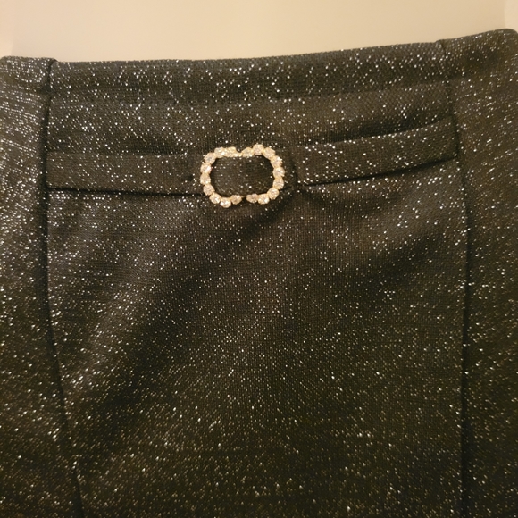 Estilo Black Shimmer Mini Skirt - Picture 2 of 5